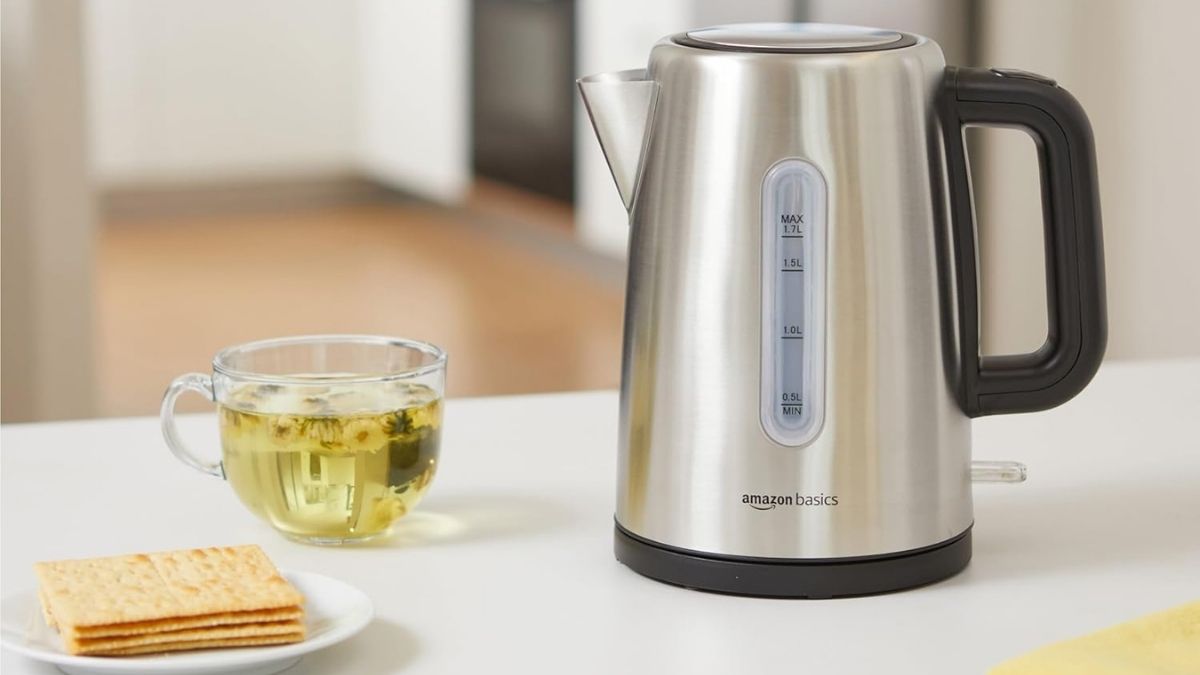 Everyday Convenience Starts With the Amazon Basics Electric Stainless Steel Kettle