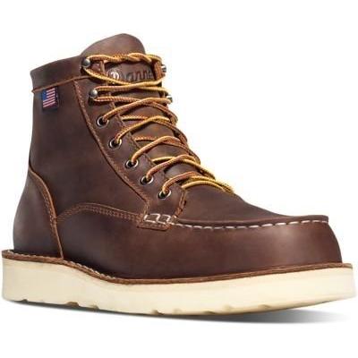 Danner Men's Bull Run Moc Toe 6" Brown Work Boot 12 D