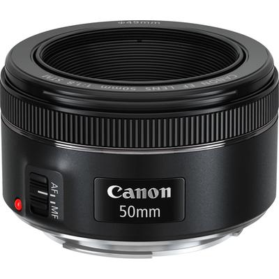 Canon EF 50mm f/1.8 STM Standard Lens - Black - 0570C002