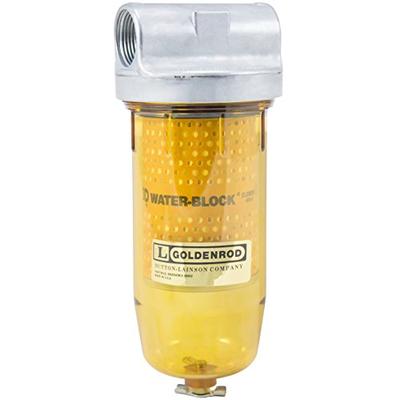 GOLDENROD 496 Bowl Water-Block Fuel Tank Filter with 1" NPT Top Cap
