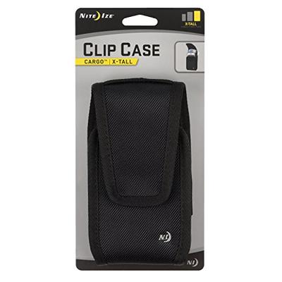 Nite Ize Cell Phone Case for Larger Format Smartphones - Retail Packaging - Black/Black