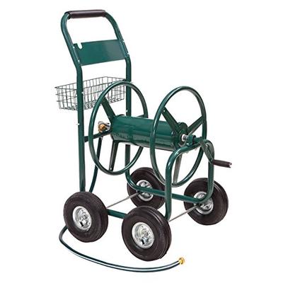 Liberty Garden 872-2 Residential 4-Wheel Steel Garden Hose Reel Cart, Holds 350-Feet of 5/8-Inch Hos