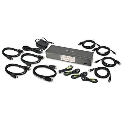 IOGEAR GCS1904 4-Port 4K UHD DisplayPort KVMP Switch with USB 3.0 Hub (TAA Compliant)