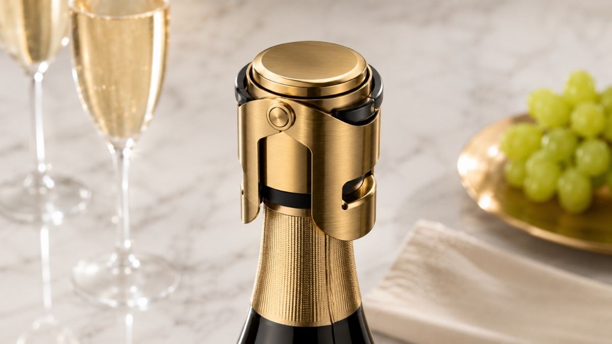 KLOVEO Champagne Stopper: Keep Your Sparkling Wine Fresh for Longer