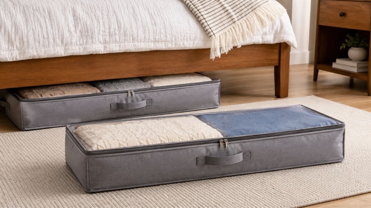 Amazon Basics Under Bed Storage Bags Help You Maximize Hidden Storage Space
