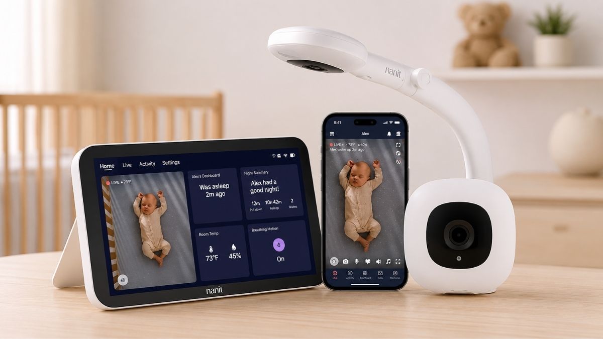 Nanit Smart Baby Monitor System with Home Display Helps You Stay Connected Day and Night