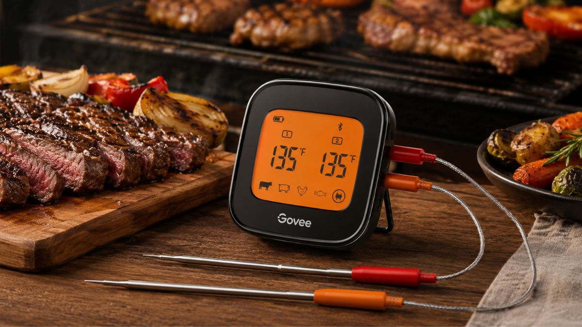 Govee Bluetooth Meat Thermometer with Dual Probes for Smarter Home Cooking