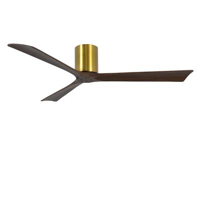 Matthews Fan Company Irene 60 Inch Flush Mount Fan - IR3H-BRBR-WA-60